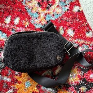 lululemon athletica Black Textured Crossbody Bag